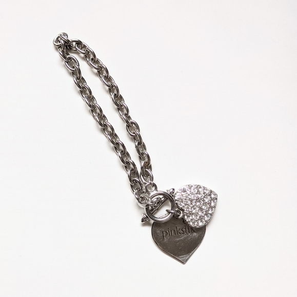 Pinkstix Silver Chain Bracelet with Hearts - Picture 8 of 13
